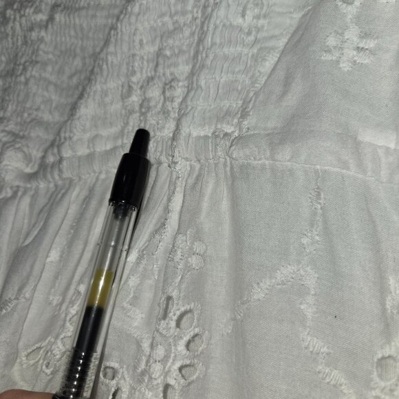 White Maxi Cotton Sundress - Picture 15 of 15